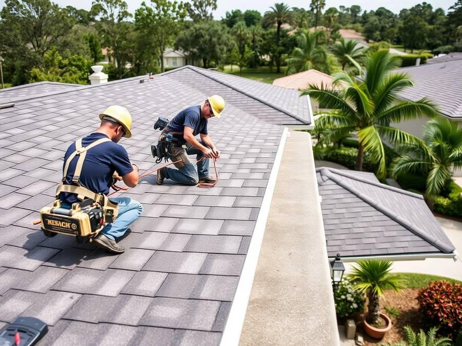Roofing crew